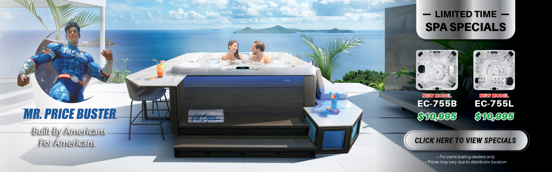Calspas hot tub being used in a family setting - Johns Creek